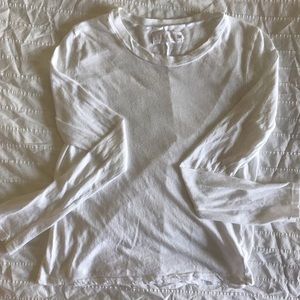 LACAUSA uniform white long sleeved tee